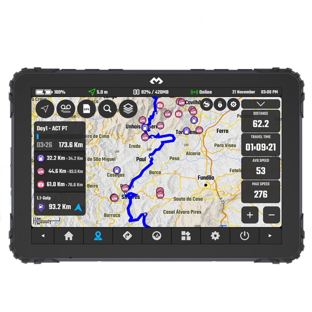 La tablet de 8″ perfecta para tu moto.